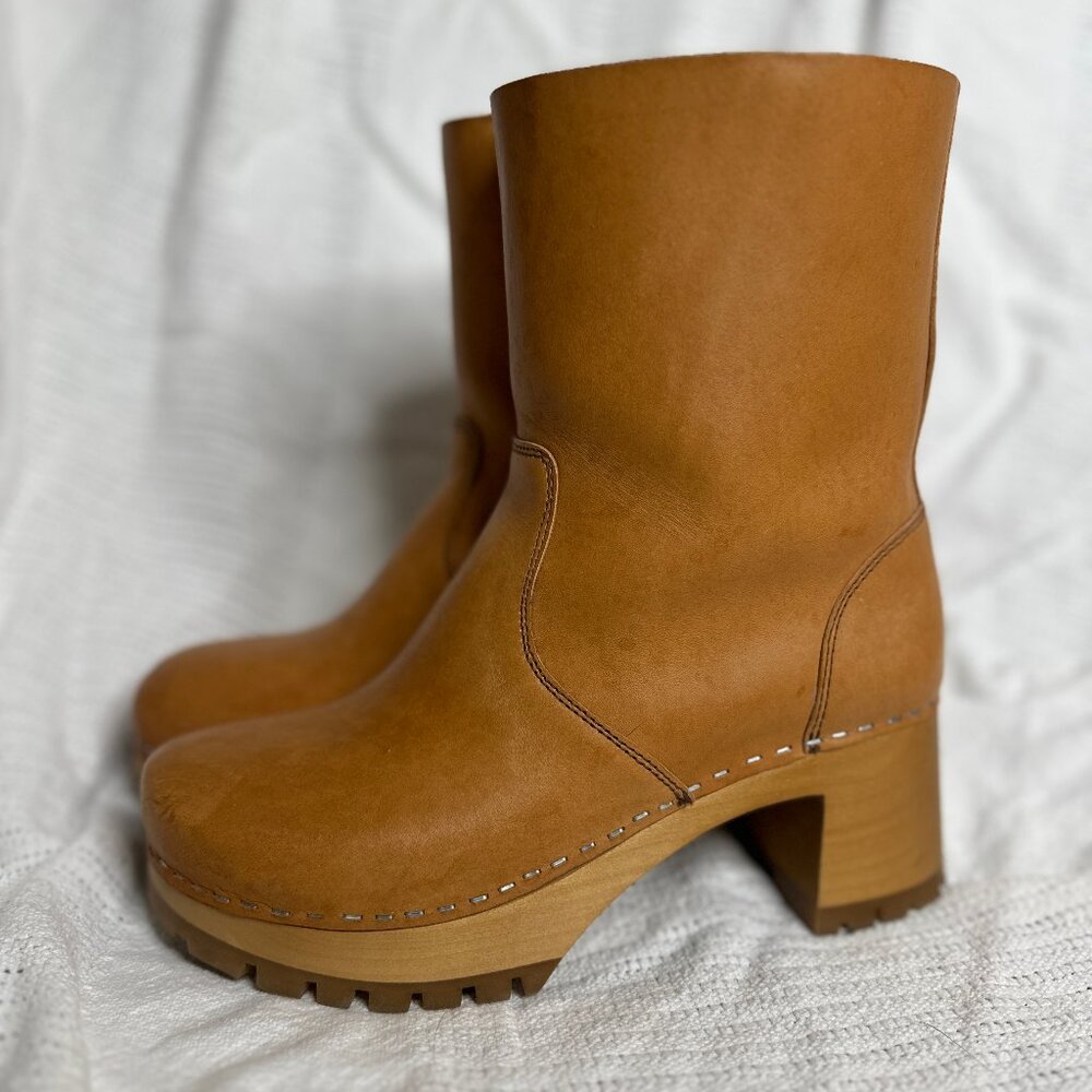 Swedish Hasbeens Plain Ankle Boot 39